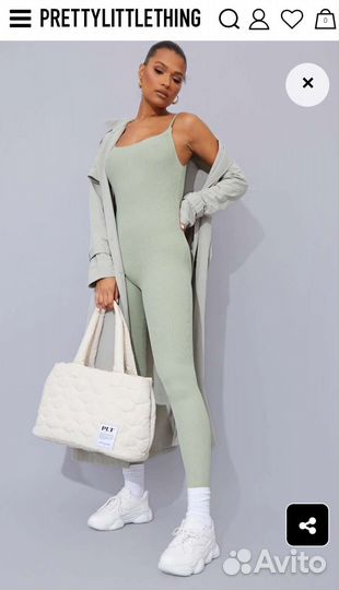 Комбинезон в рубчик для спорта йоги фитнеса 46