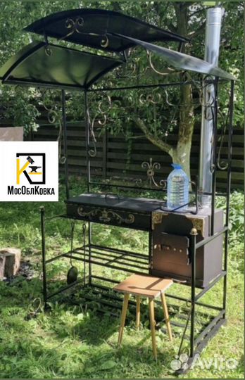 Мангал с крышей купить