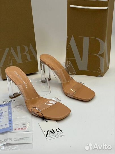 Сабо прозрачные Zara 36-40