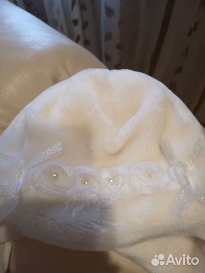 Зимняя меховая шапочка для девочки