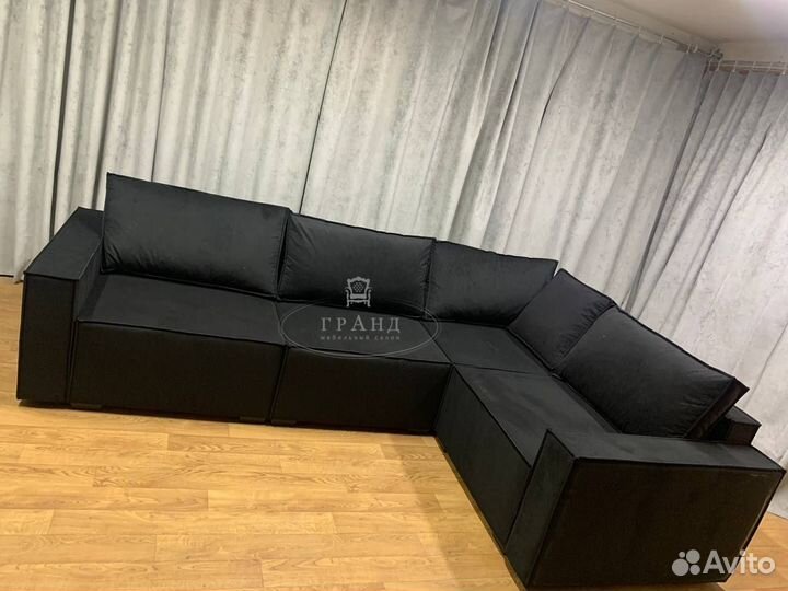 Диван модульный Лофт - Нью 280*210*105, черный