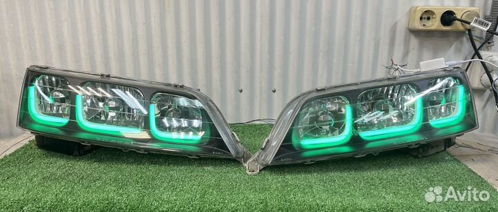 Фары Тoyota Мark 2 100 цветные глазки