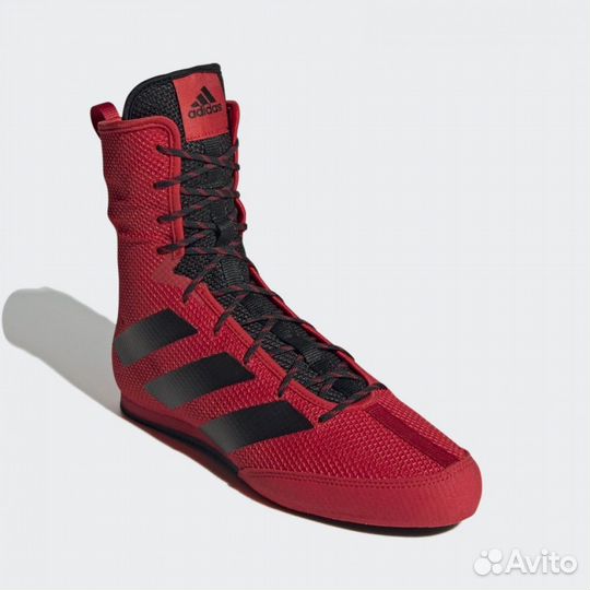 Боксерки Adidas box Hog 3 красные 46,5-47
