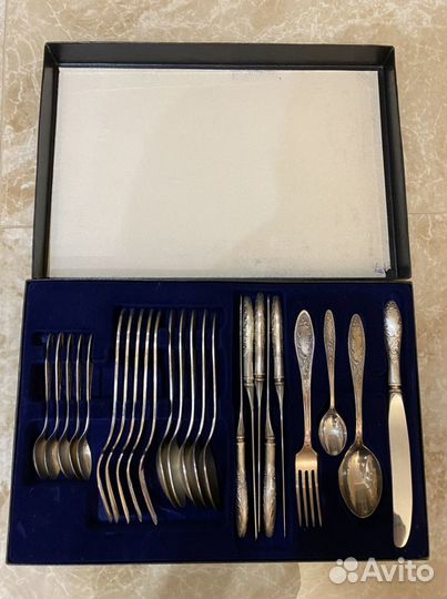 Новый набор столовых приборов Пламя мельхиор Кольч