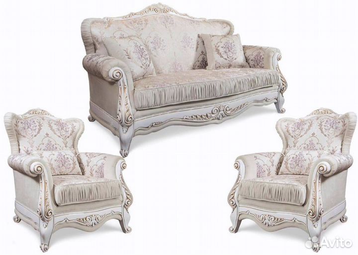 Диван с креслами Винтаж
