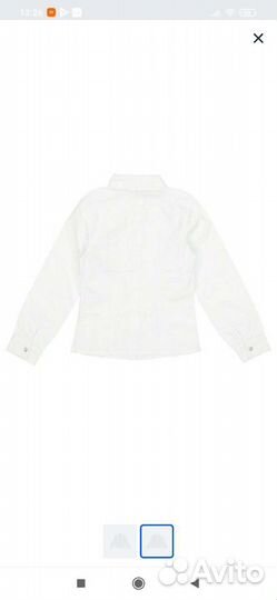 Рубашка школьная для девочки Новая 122 128