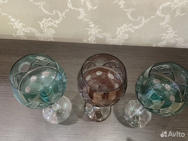 Фужеры винтаж хрустальные Германия