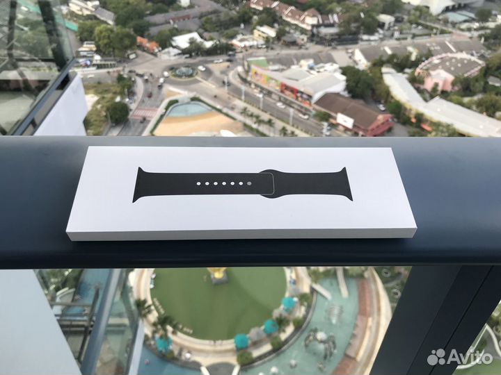 Ремешок оригинальный для часов Apple Watch чёрный