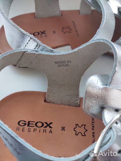 Кожаные сандалии Geox Respira маркировка 36(на 35)