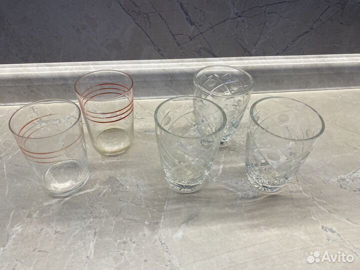 Бокалы 6 штук и рюмки