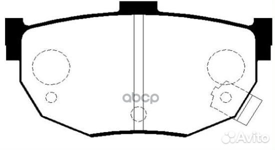 Колодки тормозные зад hyundai elantra 00-06/coupe