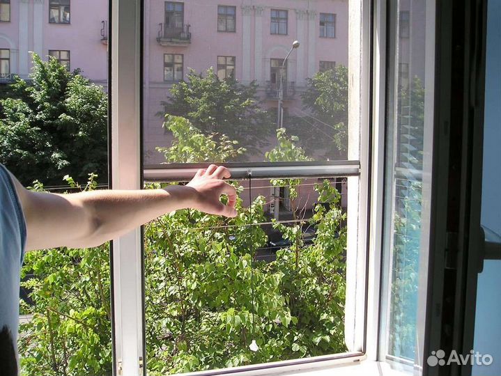 Рулонная москитная сетка 160*160