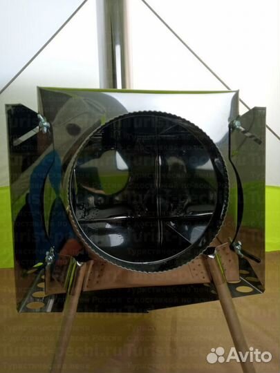 Дровяная печь Пошехонка Средняя на 30 л. c экранам