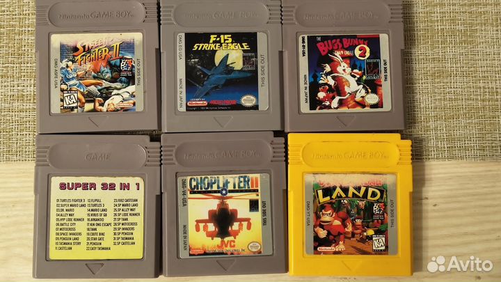 Картриджи gameboy лотом