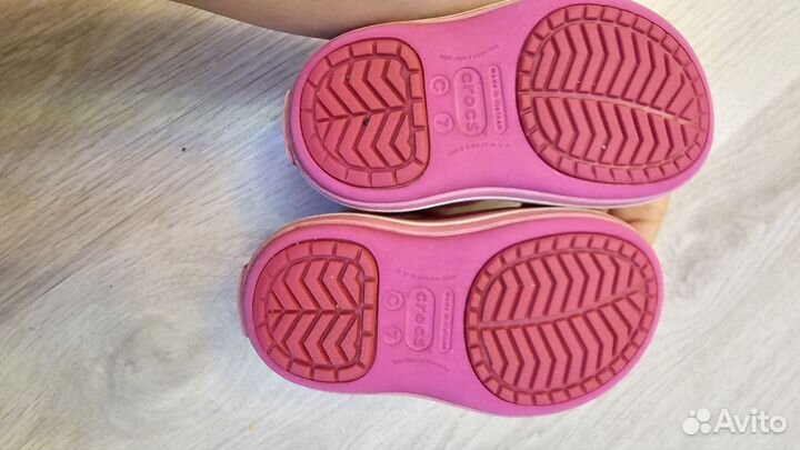 Сапоги crocs демисезонные весна c7 23р на девочку