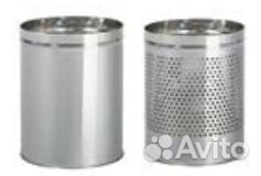 Металлическая офисная корзина для бумаг с перфорац