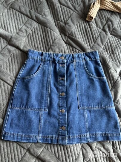 Юбка джинсовая мини