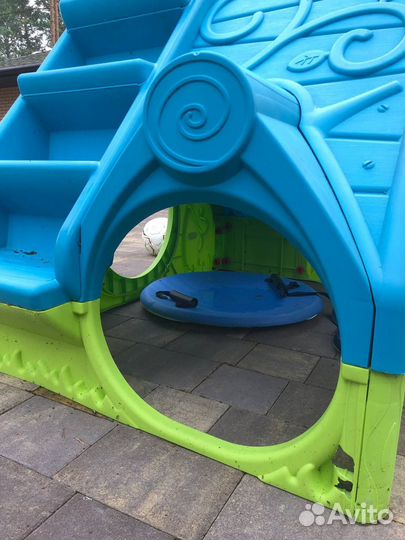 Детский пластиковый домик keter детская площадка