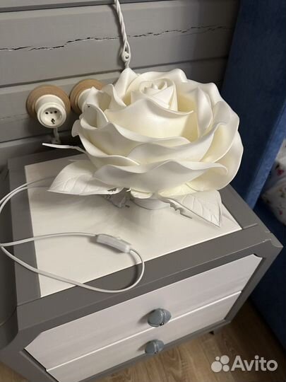 Лампа настольная с абажуром ночник светильник