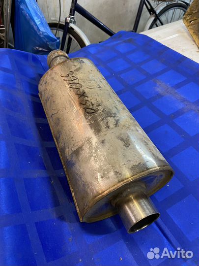 Глушитель прямоточный универсальный 51мм нержа