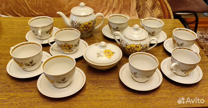 Чайный сервиз СССР Полонский фарфоровый завод