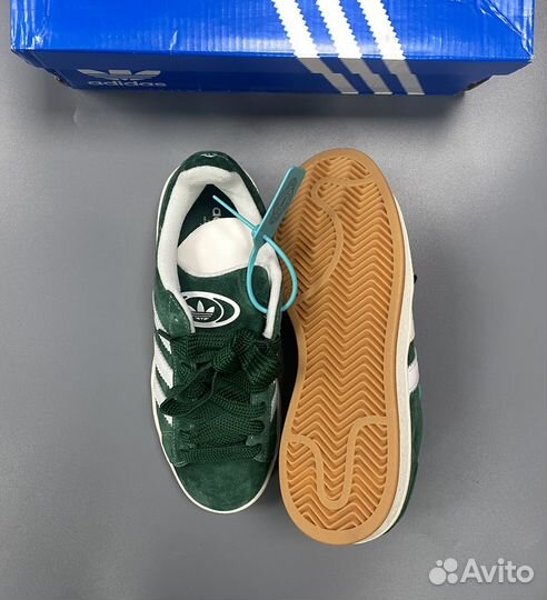 Adidas Campus 00s Dark Green Cloud White Оригинал