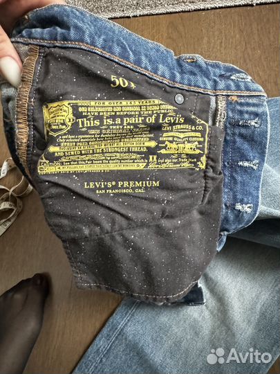 Джинсы levis 501 оригинал лимитка