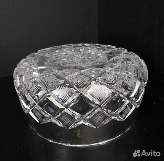 Хрусталь Вазы с ободками Серебро Мельхиор