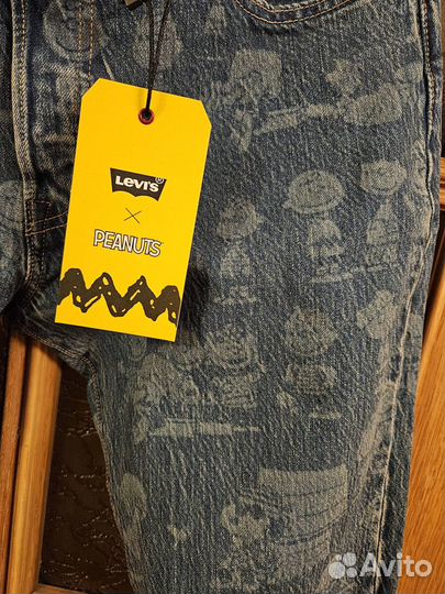 Джинсы Levi's 33x30 Peanuts 501 оригинал NEW