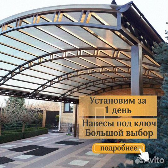 Навес из поликарбоната