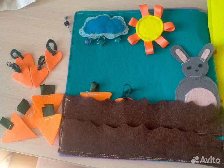 Детская книжка из фетра