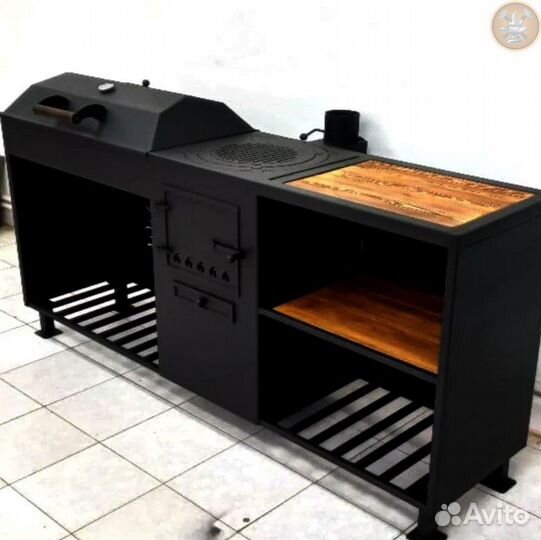 Мангал с крышей 4в1