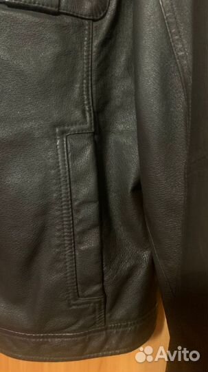 Кожаная куртка мужская 48 50 Angelo Litrico