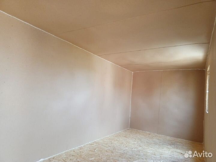 Бытовка 6м с наруже обшивка вагонка