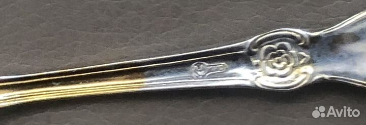 Ложки чайные мельхиоровые Роза