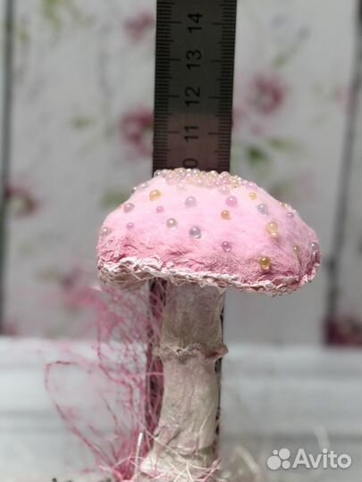 Грибы из ваты.Ватная игрушка