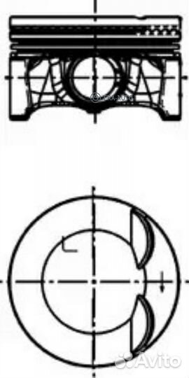 Kolbenschmidt 40247620 Поршень dm.82.50x1.2x1.5x2