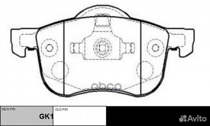 Колодки тормозные дисковые ckvo-8 CTR