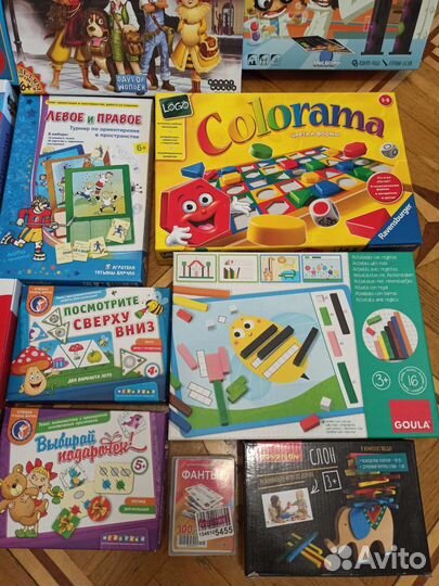 Детские настольные игры, обучающие