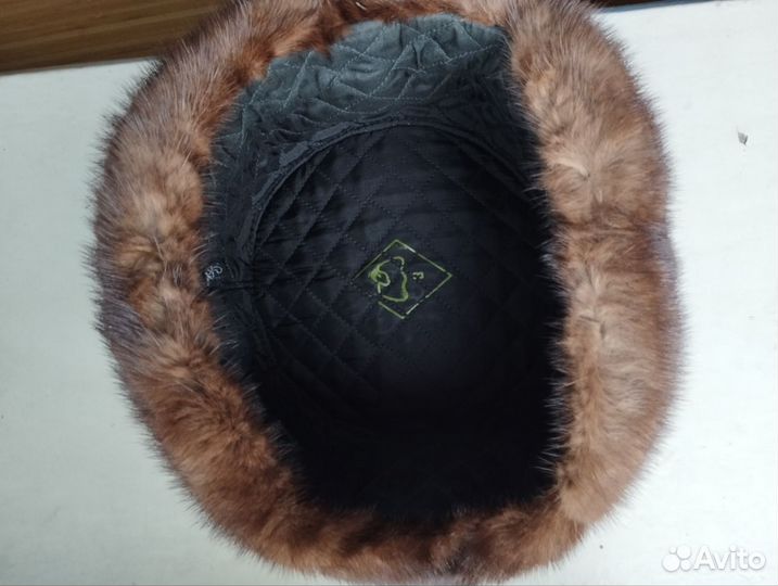 Шапка ушанка норковая мужская