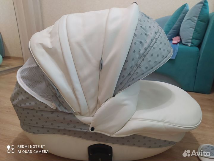 Коляска 2 в 1 Indigo Madonna (эко кожа)