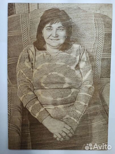 Выжигание портретов и картин по фото на фанере