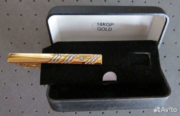 Зажим для галстука с цепочкой