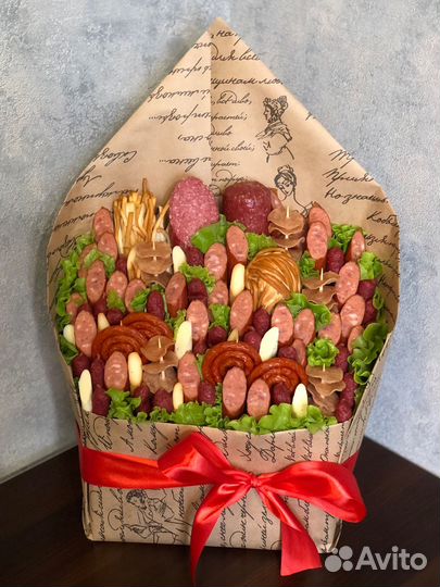 Съедобные букеты мясной букет