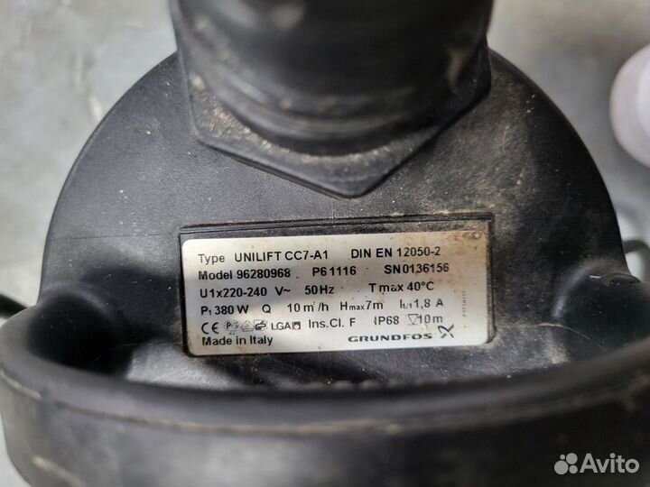 Насос дренажный Grundfos unilift CC 7 A1