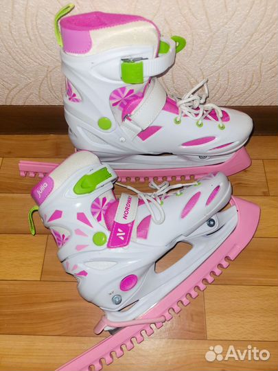 Коньки детские Nordway Julia раздвижные 34-37
