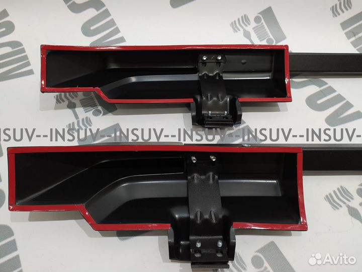 Рейлинги Нива 21213 с поперечинами (черный) пт