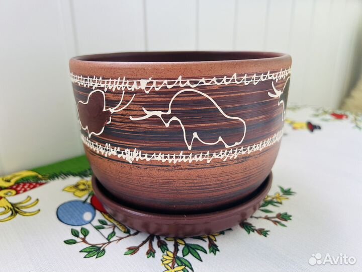 Горшок керамический 4шт