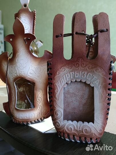 Чехлы2шт) на бутылку (кожа)