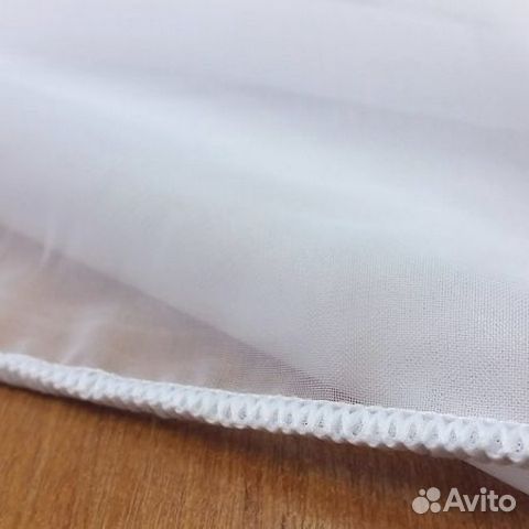 Вуаль белая с утяжелителем Люкс высота 3м